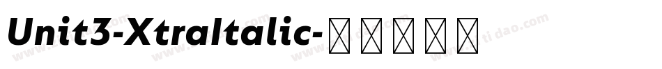 Unit3-XtraItalic字体转换