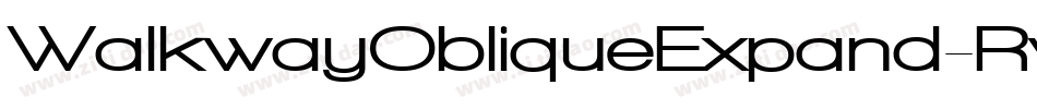 WalkwayObliqueExpand-RvBl字体转换