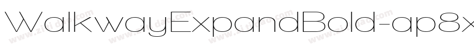 WalkwayExpandBold-ap8x字体转换