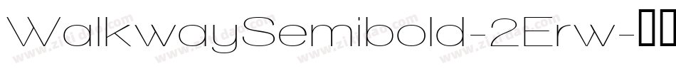 WalkwaySemibold-2Erw字体转换