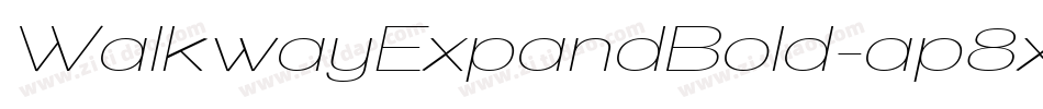 WalkwayExpandBold-ap8x字体转换