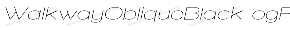 WalkwayObliqueBlack-ogRV字体转换