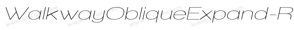 WalkwayObliqueExpand-RvBl字体转换