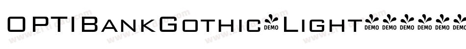 OPTIBankGothic-Light字体转换