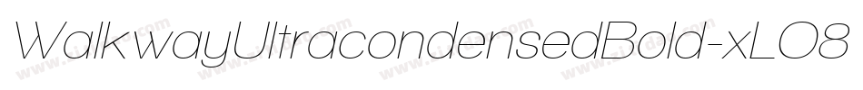WalkwayUltracondensedBold-xLO8字体转换