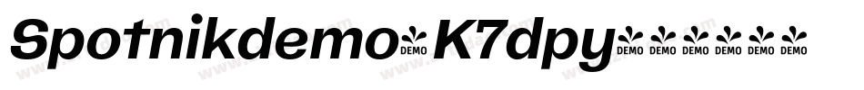 Spotnikdemo-K7dpy字体转换