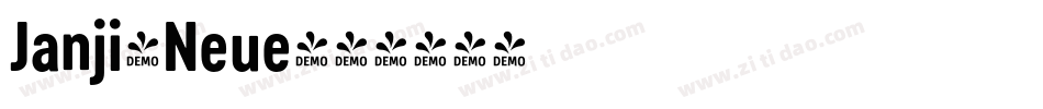 Janji-Neue字体转换