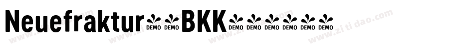 Neuefraktur-4BKK字体转换
