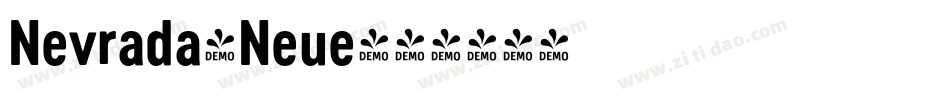 Nevrada-Neue字体转换