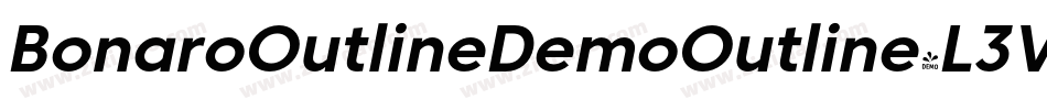 BonaroOutlineDemoOutline-L3V65字体转换