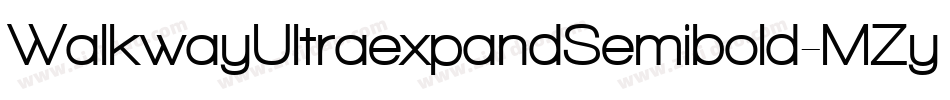 WalkwayUltraexpandSemibold-MZyx字体转换