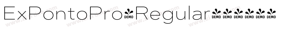 ExPontoPro-Regular字体转换