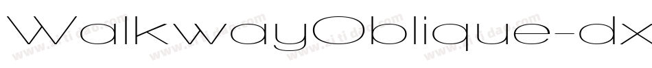 WalkwayOblique-dxo6字体转换