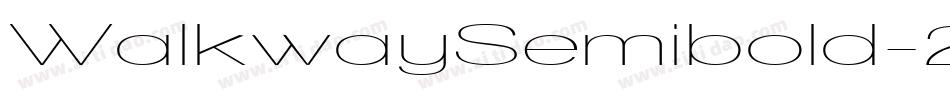 WalkwaySemibold-2Erw字体转换