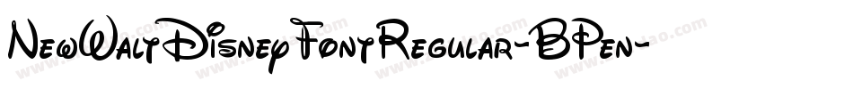 NewWaltDisneyFontRegular-BPen字体转换