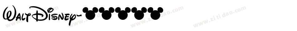 WaltDisney字体转换