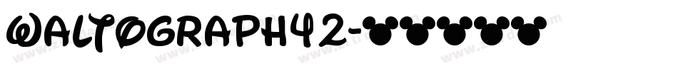 waltograph42字体转换