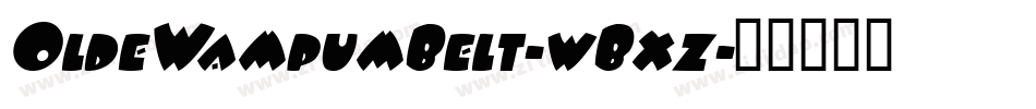 OldeWampumBelt-wBxz字体转换