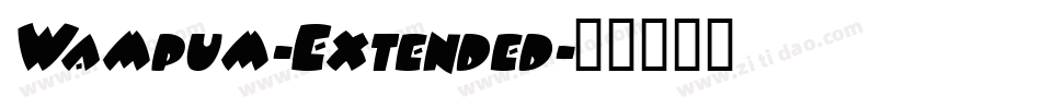 Wampum-Extended字体转换