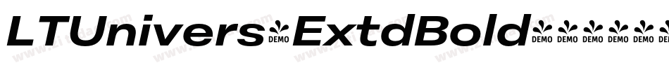 LTUnivers-ExtdBold字体转换