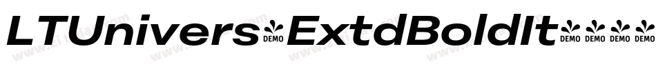 LTUnivers-ExtdBoldIt字体转换