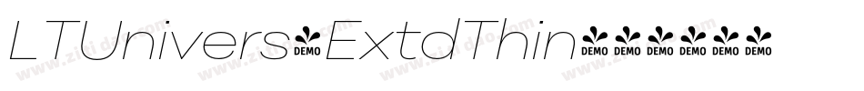 LTUnivers-ExtdThin字体转换