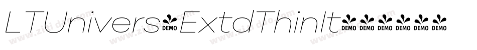 LTUnivers-ExtdThinIt字体转换