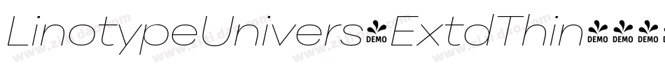 LinotypeUnivers-ExtdThin字体转换
