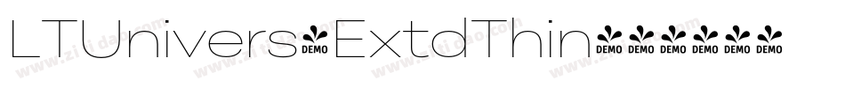 LTUnivers-ExtdThin字体转换