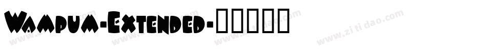 Wampum-Extended字体转换