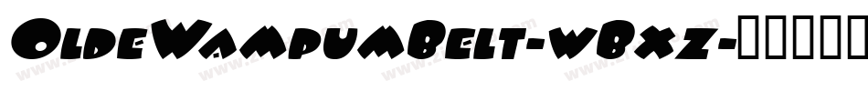 OldeWampumBelt-wBxz字体转换