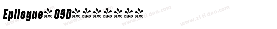 Epilogue-09D4字体转换