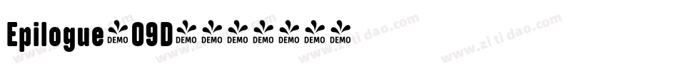Epilogue-09D4字体转换