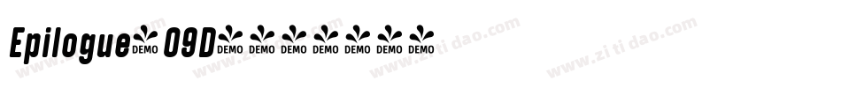 Epilogue-09D4字体转换
