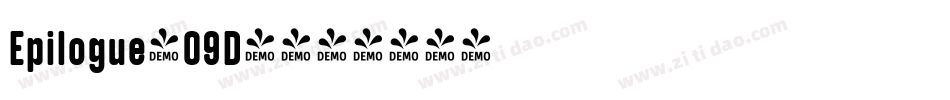 Epilogue-09D4字体转换