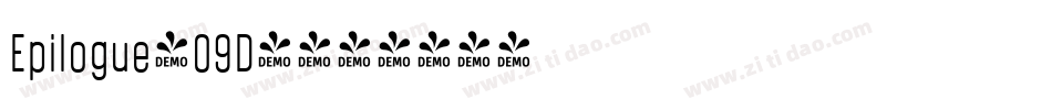 Epilogue-09D4字体转换