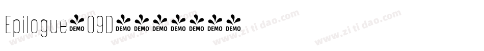 Epilogue-09D4字体转换