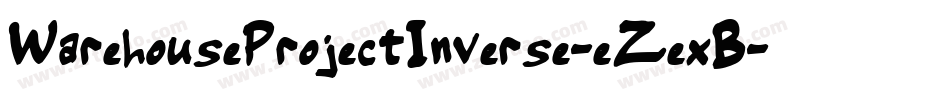 WarehouseProjectInverse-eZexB字体转换