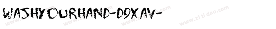 WashYourHand-d9xaV字体转换