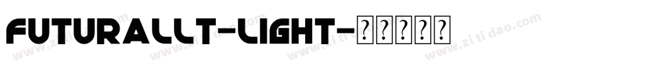 futurallt-light字体转换