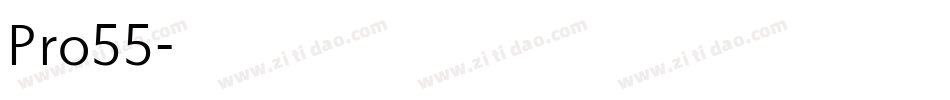 Pro55字体转换