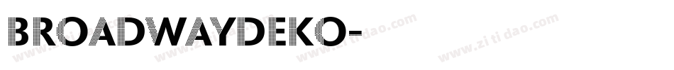BroadwayDeko字体转换