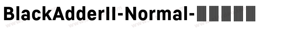 BlackAdderII-Normal字体转换