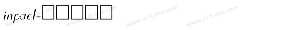 inpact字体转换