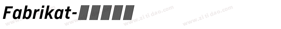 Fabrikat字体转换