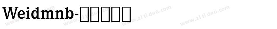 Weidmnb字体转换
