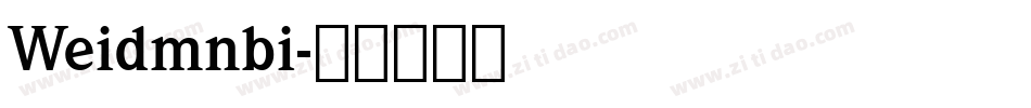 Weidmnbi字体转换