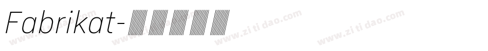 Fabrikat字体转换
