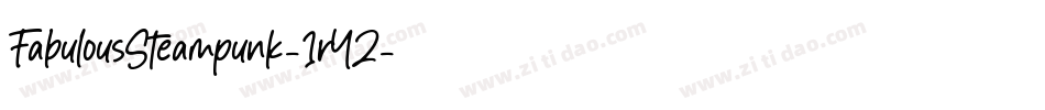 FabulousSteampunk-1rYZ字体转换