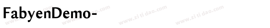 FabyenDemo字体转换